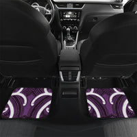 Aotearoa Atua Tangaroa Personalised Car Mats God Of The Sea Maori Whale Tail Purple