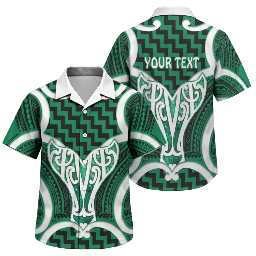 Aotearoa Atua Tangaroa Personalised Family Matching Tank Maxi Dress and Hawaiian Shirt God Of The Sea Maori Whale Tail Green