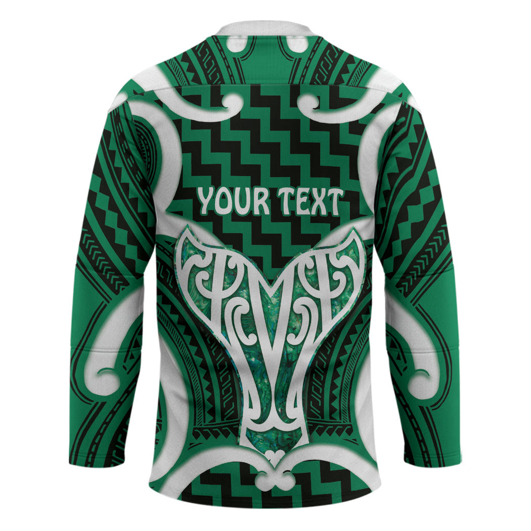 Aotearoa Atua Tangaroa Personalised Hockey Jersey God Of The Sea Maori Whale Tail Green