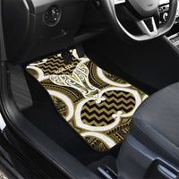 Aotearoa Atua Tangaroa Personalised Car Mats God Of The Sea Maori Whale Tail Yellow