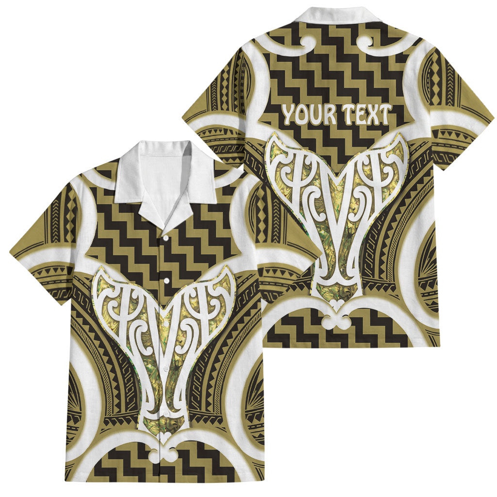 Aotearoa Atua Tangaroa Personalised Family Matching Off Shoulder Maxi Dress and Hawaiian Shirt God Of The Sea Maori Whale Tail Yellow