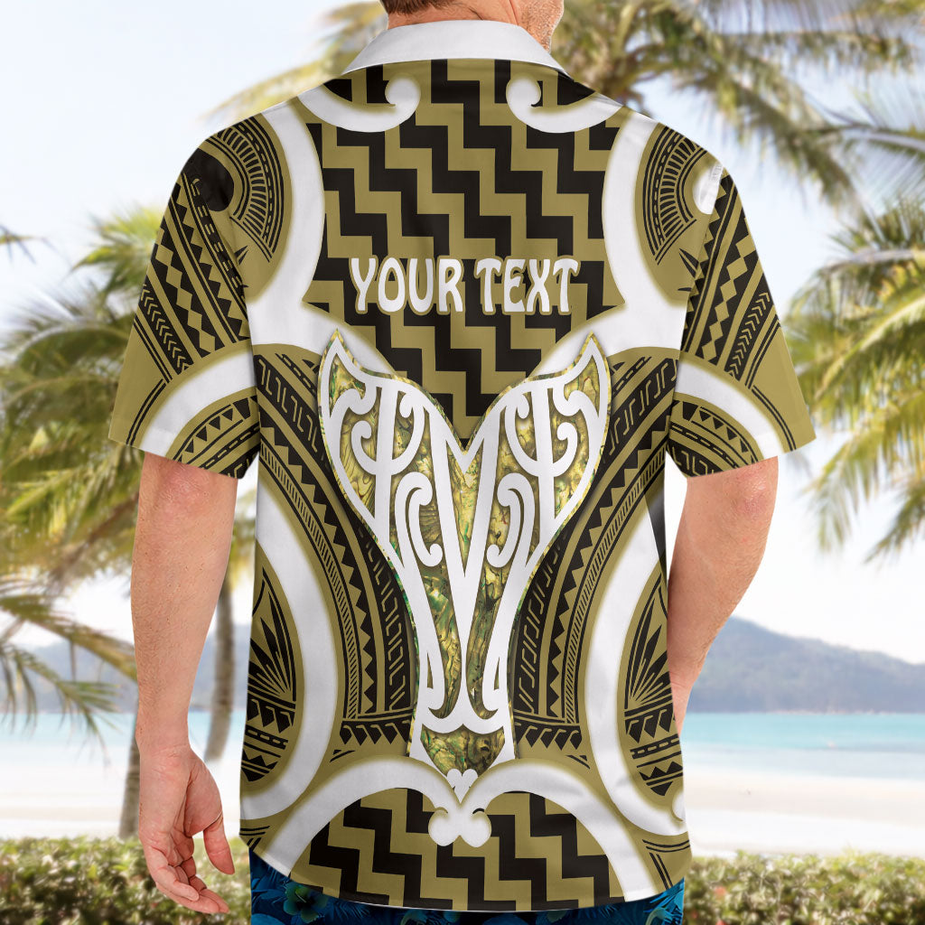 Aotearoa Atua Tangaroa Personalised Hawaiian Shirt God Of The Sea Maori Whale Tail Yellow