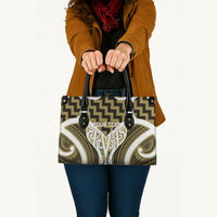 Aotearoa Atua Tangaroa Personalised Leather Bag God Of The Sea Maori Whale Tail Yellow