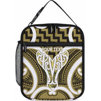 Aotearoa Atua Tangaroa Personalised Lunch Bag God Of The Sea Maori Whale Tail Yellow