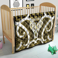 Aotearoa Atua Tangaroa Personalised Quilt God Of The Sea Maori Whale Tail Yellow
