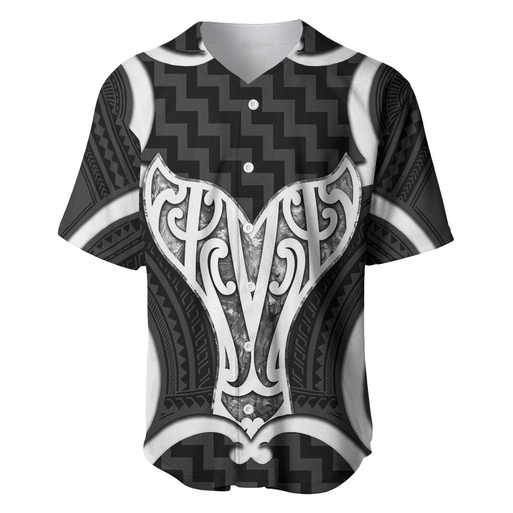 Aotearoa Atua Tangaroa Personalised Baseball Jersey God Of The Sea Maori Whale Tail Black