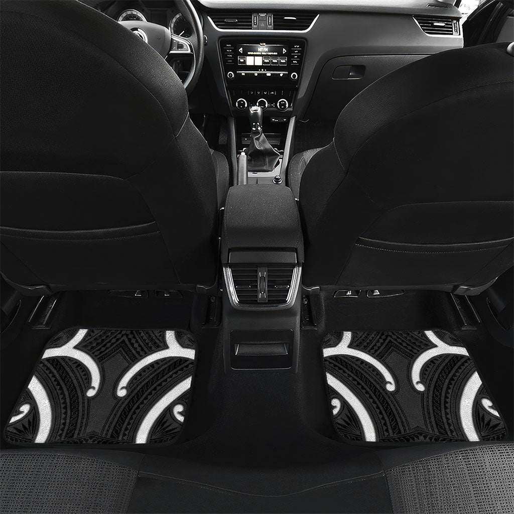 Aotearoa Atua Tangaroa Personalised Car Mats God Of The Sea Maori Whale Tail Black