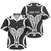 Aotearoa Atua Tangaroa Personalised Family Matching Summer Maxi Dress and Hawaiian Shirt God Of The Sea Maori Whale Tail Black