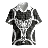 Aotearoa Atua Tangaroa Personalised Kid Hawaiian Shirt God Of The Sea Maori Whale Tail Black