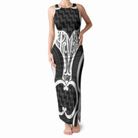 Aotearoa Atua Tangaroa Personalised Tank Maxi Dress God Of The Sea Maori Whale Tail Black