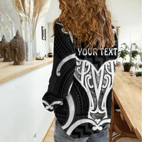 Aotearoa Atua Tangaroa Personalised Women Casual Shirt God Of The Sea Maori Whale Tail Black