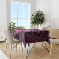 Think Pink Breast Cancer Awareness Tablecloth Butterfly Aboriginal Mix Polynesian Pattern