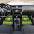 Cook Islands Christmas Car Mats Surfing Santa Mere Kiritimiti - Polynesian Pride