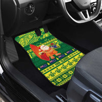 Cook Islands Christmas Car Mats Surfing Santa Mere Kiritimiti - Polynesian Pride