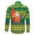 Cook Islands Christmas Family Matching Short Sleeve Bodycon Dress and Hawaiian Shirt Surfing Santa Mere Kiritimiti - Polynesian Pride