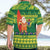 Cook Islands Christmas Hawaiian Shirt Surfing Santa Mere Kiritimiti - Polynesian Pride