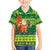 Cook Islands Christmas Hawaiian Shirt Surfing Santa Mere Kiritimiti - Polynesian Pride