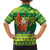 Cook Islands Christmas Hawaiian Shirt Surfing Santa Mere Kiritimiti - Polynesian Pride