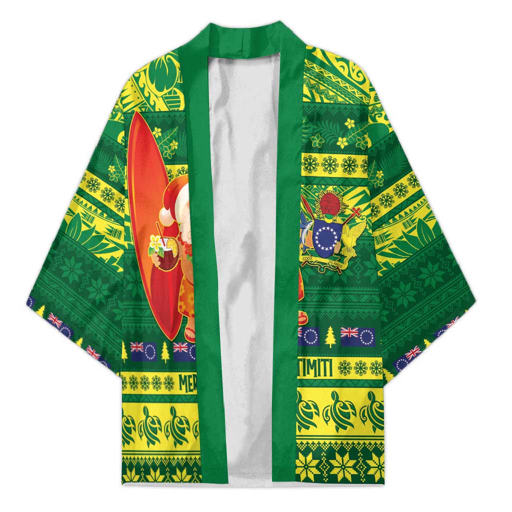Cook Islands Christmas Kimono Surfing Santa Mere Kiritimiti - Polynesian Pride