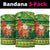 Cook Islands Christmas Neck Gaiter Surfing Santa Mere Kiritimiti - Polynesian Pride