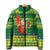 Cook Islands Christmas Padded Jacket Surfing Santa Mere Kiritimiti - Polynesian Pride