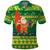 Cook Islands Christmas Polo Shirt Surfing Santa Mere Kiritimiti - Polynesian Pride