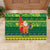 Cook Islands Christmas Rubber Doormat Surfing Santa Mere Kiritimiti - Polynesian Pride