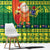 Cook Islands Christmas Window Curtain Surfing Santa Mere Kiritimiti - Polynesian Pride