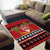 French Polynesia Christmas Area Rug Tiare Chilling Santa Oaoa I teie Noera - Polynesian Pride