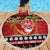 French Polynesia Christmas Beach Blanket Tiare Chilling Santa Oaoa I teie Noera - Polynesian Pride