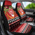 French Polynesia Christmas Car Seat Cover Tiare Chilling Santa Oaoa I teie Noera - Polynesian Pride