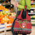 French Polynesia Christmas Grocery Bag Tiare Chilling Santa Oaoa I teie Noera - Polynesian Pride