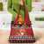 French Polynesia Christmas Grocery Bag Tiare Chilling Santa Oaoa I teie Noera - Polynesian Pride