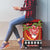 French Polynesia Christmas Luggage Cover Tiare Chilling Santa Oaoa I teie Noera - Polynesian Pride
