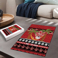 French Polynesia Christmas Puzzle Tiare Chilling Santa Oaoa I teie Noera - Polynesian Pride