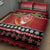 French Polynesia Christmas Quilt Bed Set Tiare Chilling Santa Oaoa I teie Noera - Polynesian Pride