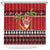 French Polynesia Christmas Shower Curtain Tiare Chilling Santa Oaoa I teie Noera - Polynesian Pride