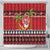 French Polynesia Christmas Shower Curtain Tiare Chilling Santa Oaoa I teie Noera - Polynesian Pride