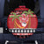 French Polynesia Christmas Spare Tire Cover Tiare Chilling Santa Oaoa I teie Noera - Polynesian Pride