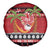 French Polynesia Christmas Spare Tire Cover Tiare Chilling Santa Oaoa I teie Noera - Polynesian Pride