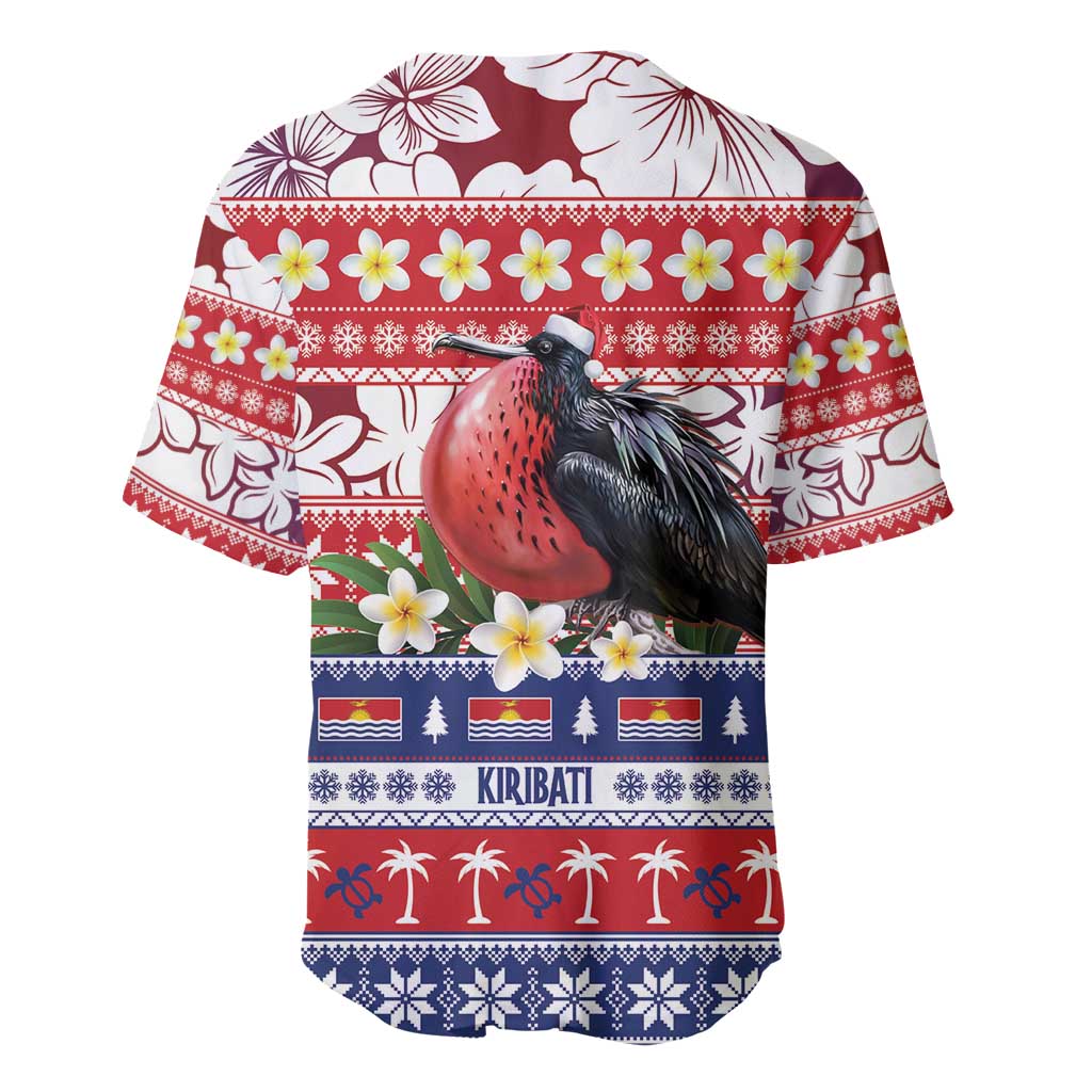 Kiribati Christmas Baseball Jersey Frigatebird Santa Tekeraoi n te Kiritimati - Polynesian Pride