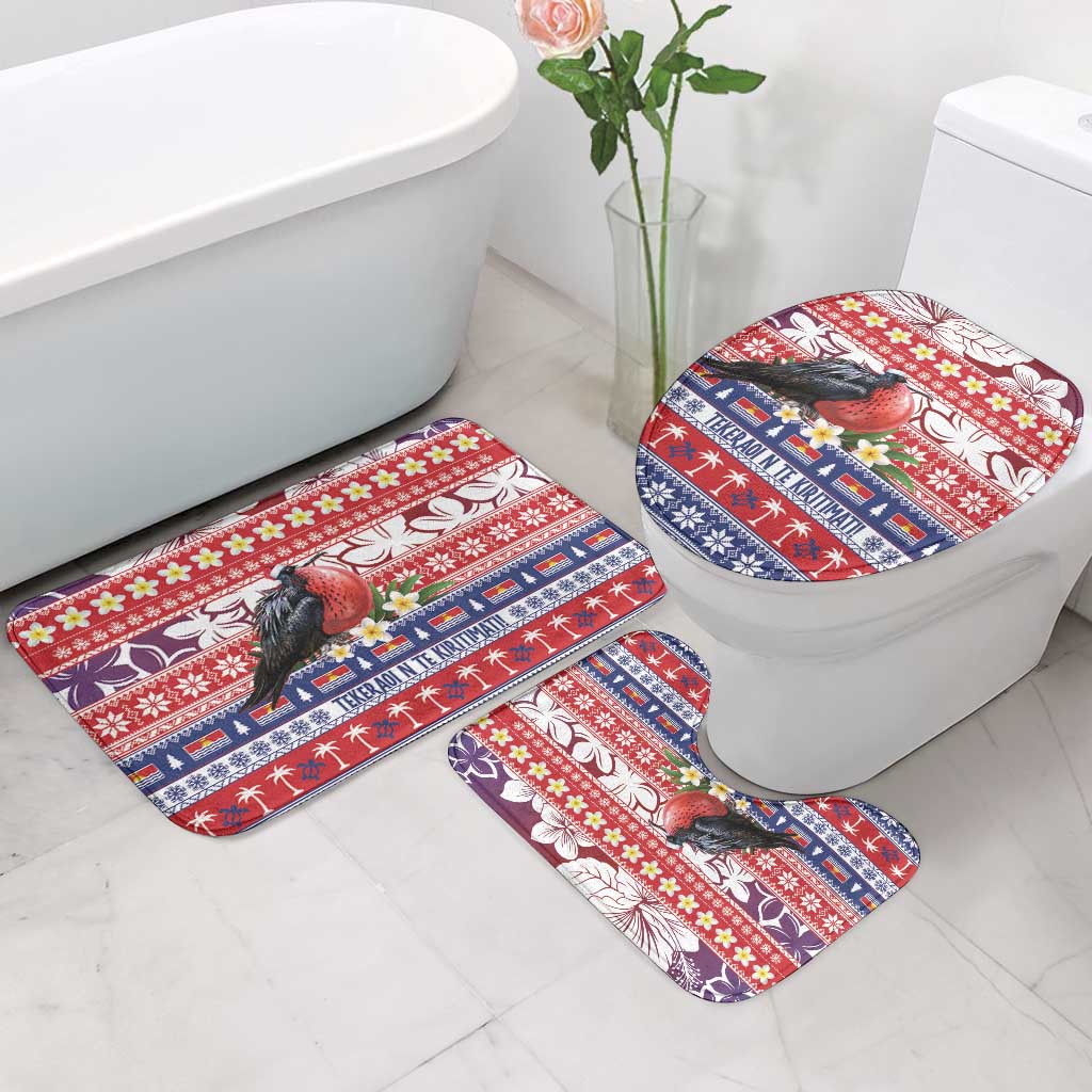 Kiribati Christmas Bathroom Set Frigatebird Santa Tekeraoi n te Kiritimati - Polynesian Pride