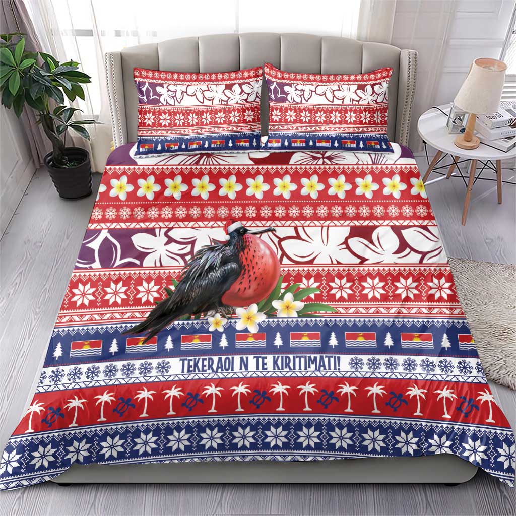 Kiribati Christmas Bedding Set Frigatebird Santa Tekeraoi n te Kiritimati - Polynesian Pride