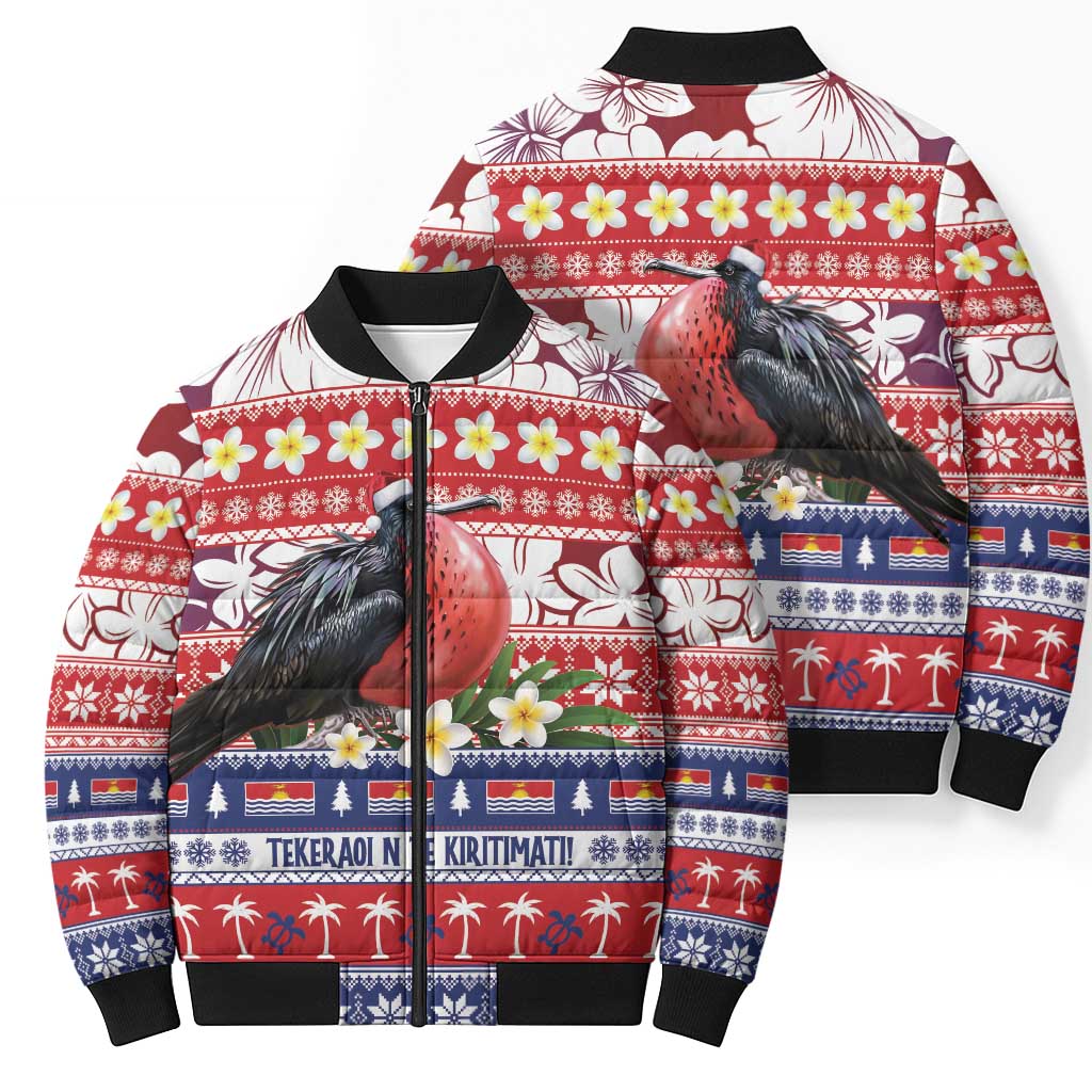 Kiribati Christmas Bomber Puffer Jacket Frigatebird Santa Tekeraoi n te Kiritimati - Polynesian Pride