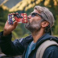 Kiribati Christmas 4 in 1 Can Cooler Tumbler Frigatebird Santa Tekeraoi n te Kiritimati - Polynesian Pride
