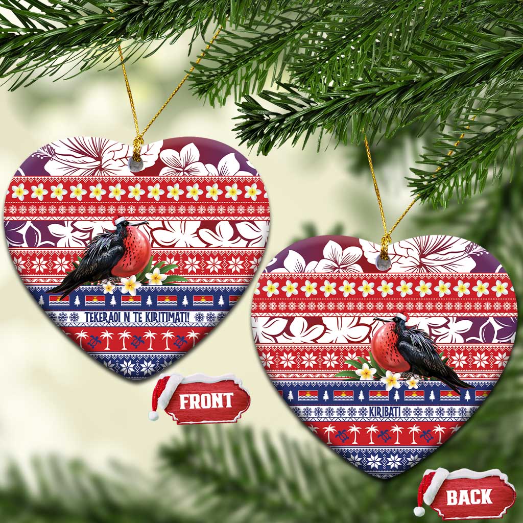 Kiribati Christmas Ceramic Ornament Frigatebird Santa Tekeraoi n te Kiritimati - Polynesian Pride