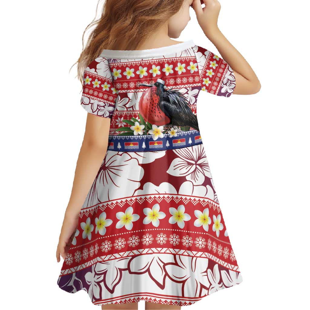 Kiribati Christmas Family Matching Mermaid Dress and Hawaiian Shirt Frigatebird Santa Tekeraoi n te Kiritimati - Polynesian Pride