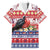 Kiribati Christmas Family Matching Off The Shoulder Long Sleeve Dress and Hawaiian Shirt Frigatebird Santa Tekeraoi n te Kiritimati - Polynesian Pride