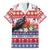 Kiribati Christmas Family Matching Short Sleeve Bodycon Dress and Hawaiian Shirt Frigatebird Santa Tekeraoi n te Kiritimati - Polynesian Pride