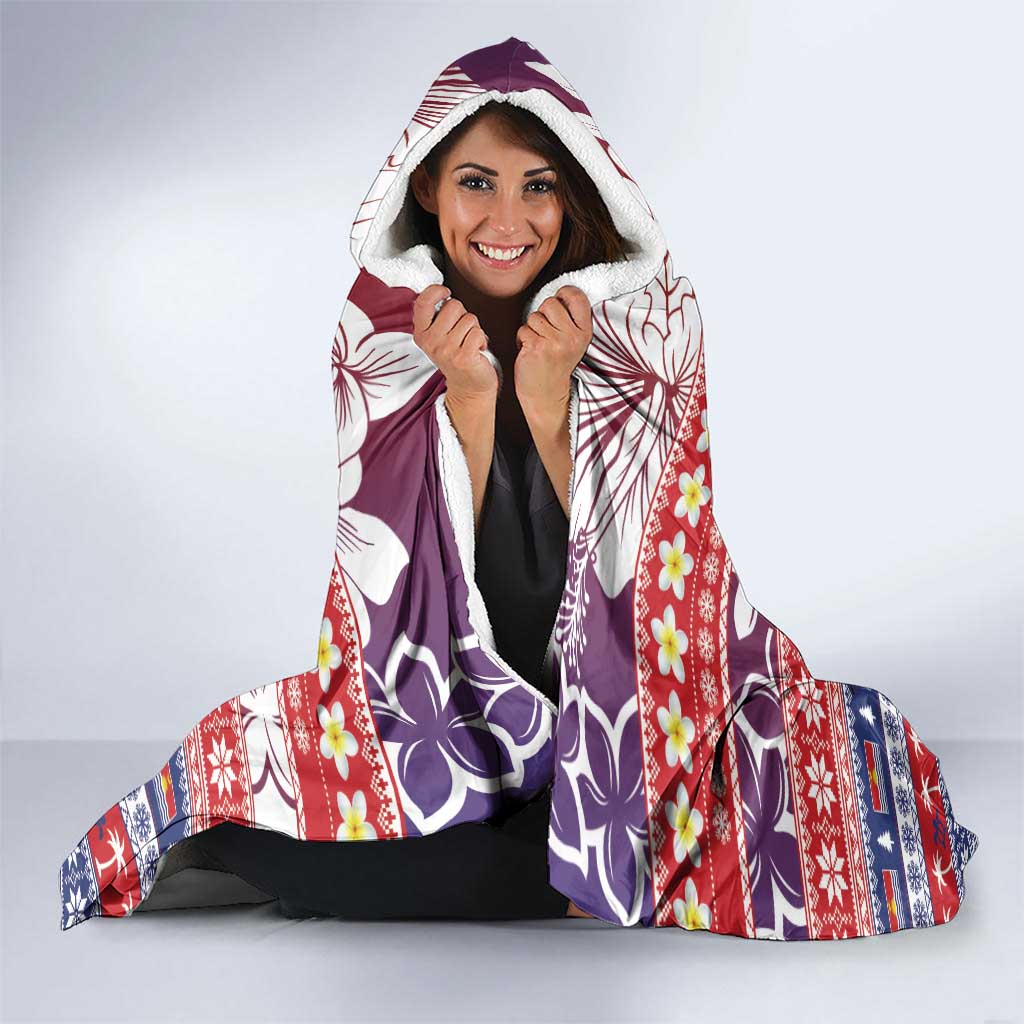 Kiribati Christmas Hooded Blanket Frigatebird Santa Tekeraoi n te Kiritimati - Polynesian Pride